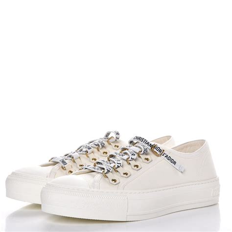 dior black and white sneakers|christian dior white canvas sneakers.